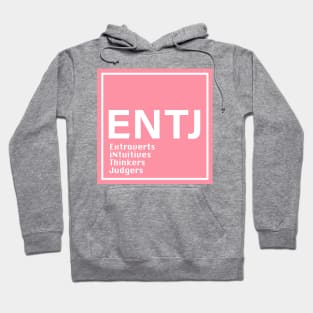 mbti ENTJ pink color Hoodie